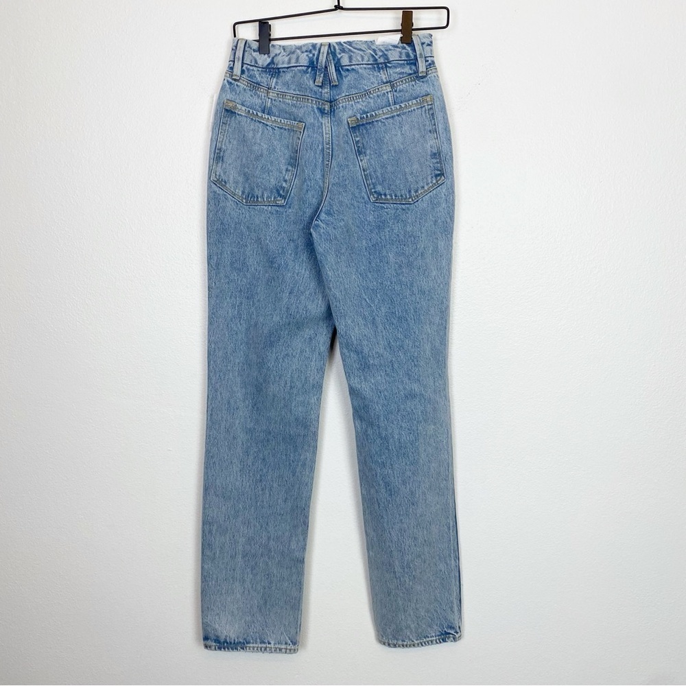 Good American Good '90s Ripped High Waist Relaxed Jeans GNIC999T Blue953 - Picture 7 of 10